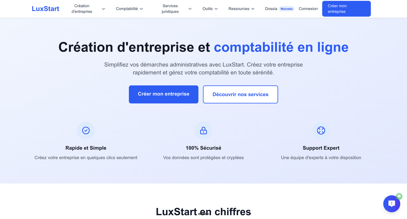 Capture du site lux-start.lu